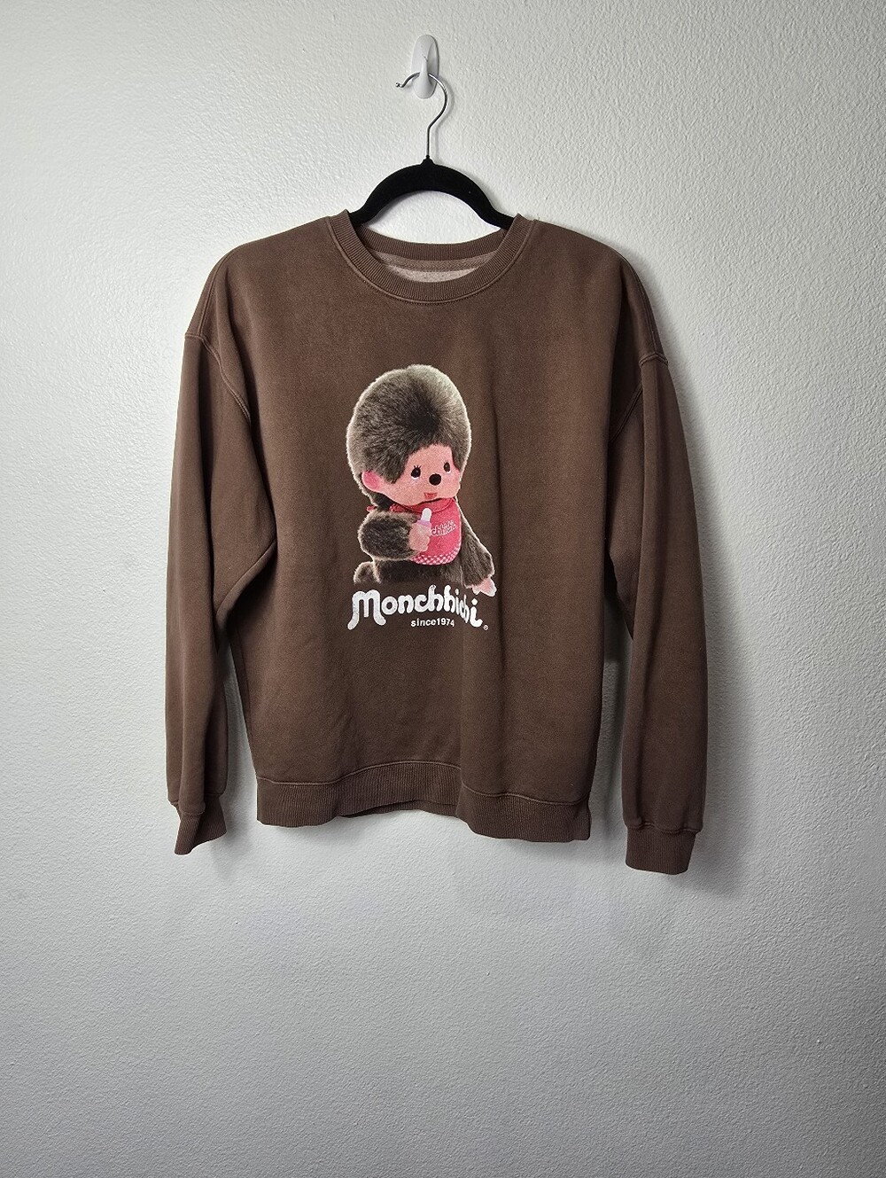 Brown Monchhhichi Sweatshirt.